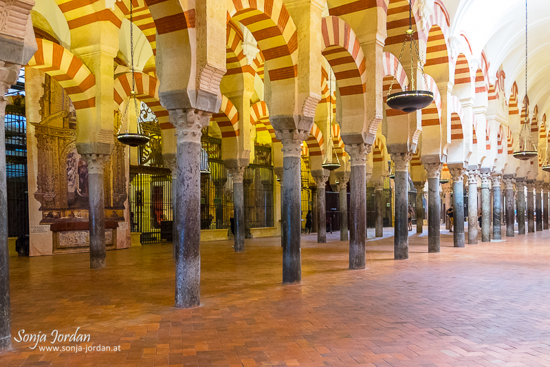 Cathedral–Mosque of Cordoba, Mezquita, interior view, Cordoba, Andalusia, Spain