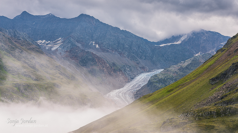 Gespatschgletscher, Kaunertal, Kaunertaler Gletscherstraße, Panoramastraße, Tirol, Österreich