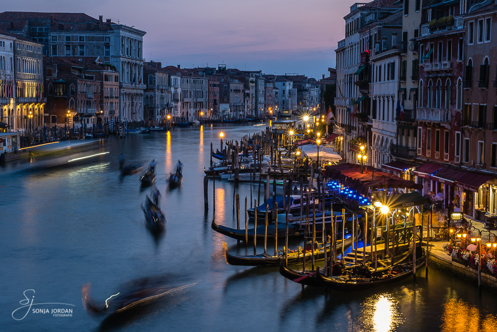 Abendstimmung an der Rialtobrücke/Venedig
