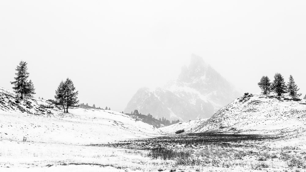 Winterlandschaft in den Dolomiten